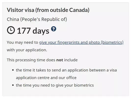 75天，加拿大小签国内贴签详细指南！-境外申请时长